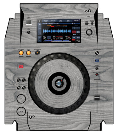 Pioneer DJ XDJ 1000 Skin Wood Grey
